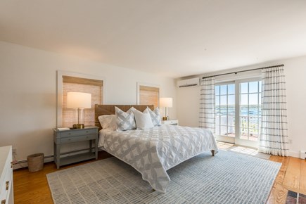 Edgartown Martha's Vineyard vacation rental - King bedroom with harbor views and balcony