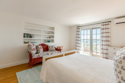 Edgartown Martha's Vineyard vacation rental - Queen bedroom with water views and balcon