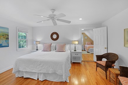 Edgartown Martha's Vineyard vacation rental - Second floor king guest room opens to twin bedroom