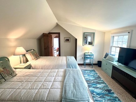Edgartown Martha's Vineyard vacation rental - Twin beds with a TV