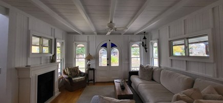 Oak Bluffs, Gingerbred Cottages - MVCMA Martha's Vineyard vacation rental - 1st Flr Front Living Room