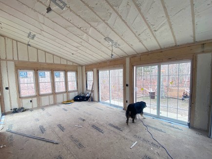 Edgartown Martha's Vineyard vacation rental - Big Room w/ views of forest (under construction). 24x14 sun room