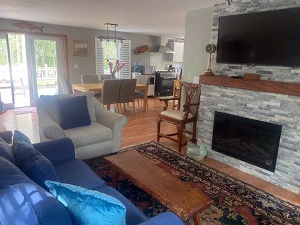Edgartown Martha's Vineyard vacation rental - Living Area with Fireplace