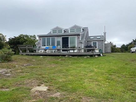 Chilmark  Martha's Vineyard vacation rental - Back deck from beach path