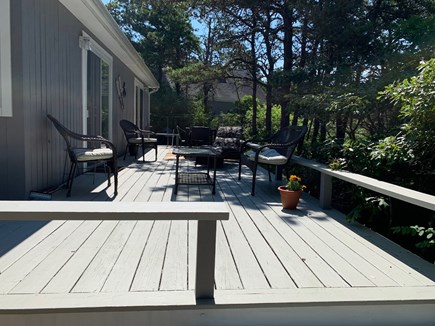 Edgartown Martha's Vineyard vacation rental - Salt box with 36'bt10'deck with sliders off LR and dining Room