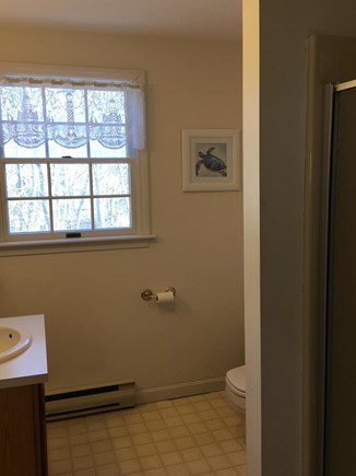 Edgartown Martha's Vineyard vacation rental - 2nd floor bathroom with walk in shower