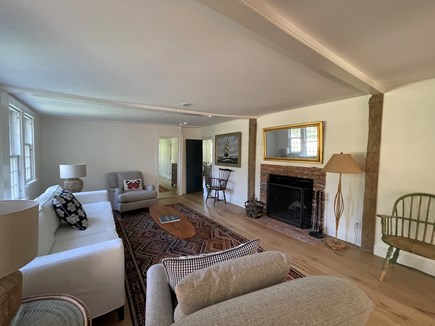 West Tisbury Martha's Vineyard vacation rental - Family room with fireplace