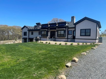 Aquinnah, Aquin-Jan Martha's Vineyard vacation rental - Delightful New Post/Beam w/ Views to Eliz Islands from upper deck