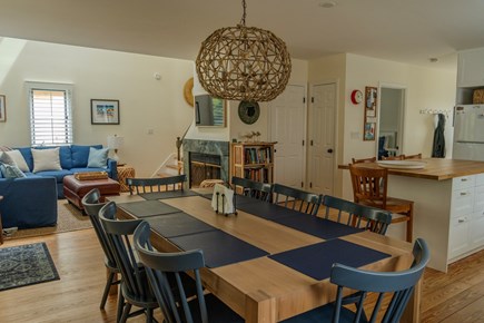 Oak Bluffs Martha's Vineyard vacation rental - Open floor plan first floor -- dining table with 8 chairs