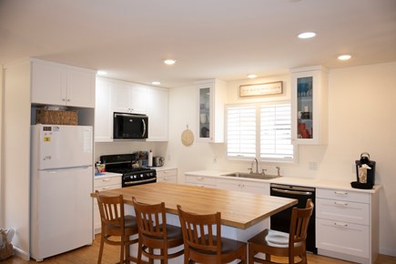 Oak Bluffs Martha's Vineyard vacation rental - Open floor plan first floor -- kitchen area with gas stove