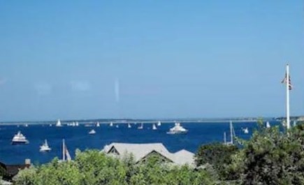 Chappaquiddick Martha's Vineyard vacation rental - Panorama north to Cape Poge from topside deck.