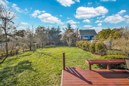 Oak Bluffs, Town Martha's Vineyard vacation rental - Back Yard lawn from deck