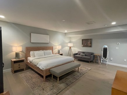West Tisbury Martha's Vineyard vacation rental - Large king bedroom with sitting room and private mini kitchen