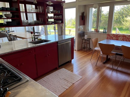 Chilmark, Abel's Hill Martha's Vineyard vacation rental - Kitchen, with quartz countertops.