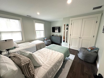 Oak Bluffs Martha's Vineyard vacation rental - This bedroom features 2 XL twins and a private TV.