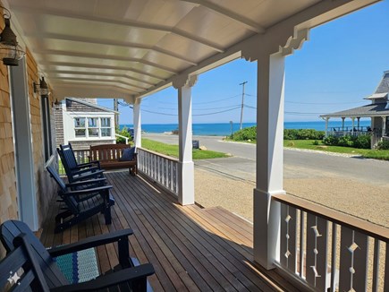Oak Bluffs Martha's Vineyard vacation rental - Relax on welcoming vernada with ocean views