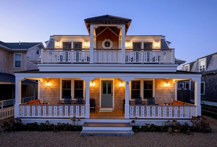 Oak Bluffs Martha's Vineyard vacation rental - Evenings at The Driftwood- warm lights & ocean breeze