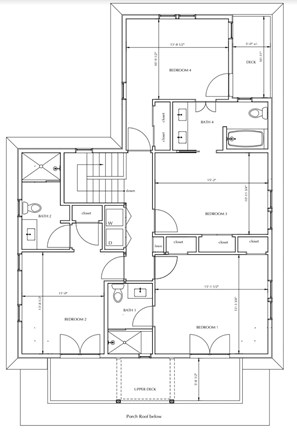Oak Bluffs Martha's Vineyard vacation rental - 2nd Floor Plan