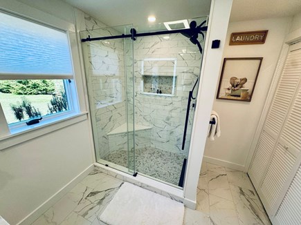 Vineyard Haven Martha's Vineyard vacation rental - Custom tile shower, downstairs bath