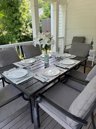 Vineyard Haven Martha's Vineyard vacation rental - Enjoy eating Al fresco on the wraparound porch.
