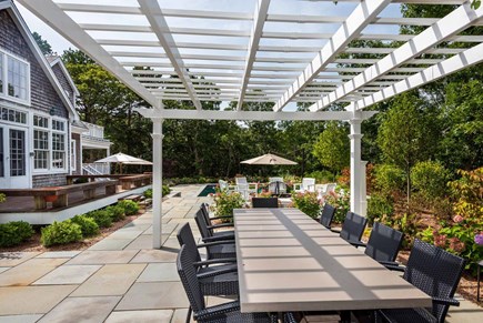 Vineyard Haven Martha's Vineyard vacation rental - Outdoor Dining Under The Pergola