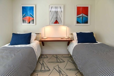 Edgartown Village Martha's Vineyard vacation rental - Bedroom #3 Two Twins