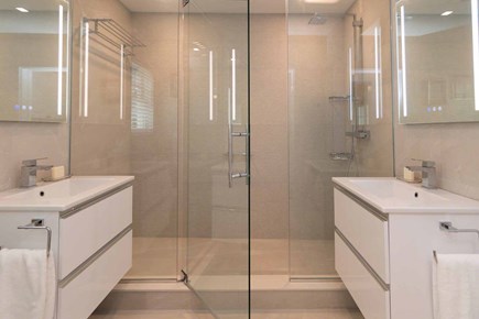 Edgartown Village Martha's Vineyard vacation rental - Shared Bathroom #2 With Glass Walk-In Shower