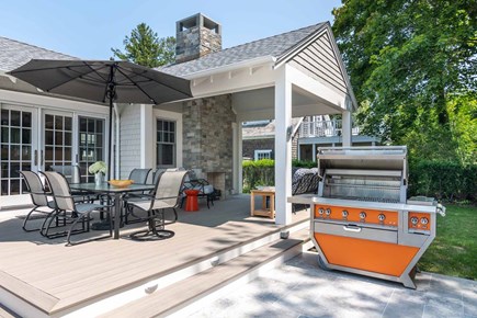 Edgartown Village Martha's Vineyard vacation rental - Outdoor Dining & Grilling Area