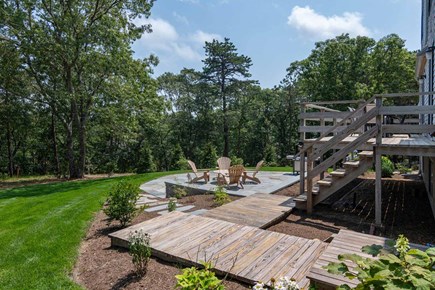 Oak Bluffs Martha's Vineyard vacation rental - Bluestone Patio With Adirondack Chairs