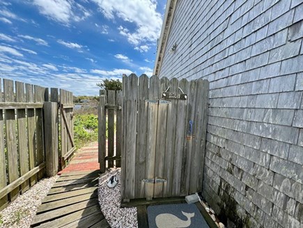 Oak Bluffs Martha's Vineyard vacation rental - Outdoor shower, enclosed with fence around