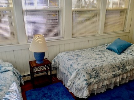 Oak Bluffs, East Chop Highlands Martha's Vineyard vacation rental - First Floor Blue Twin Bedroom