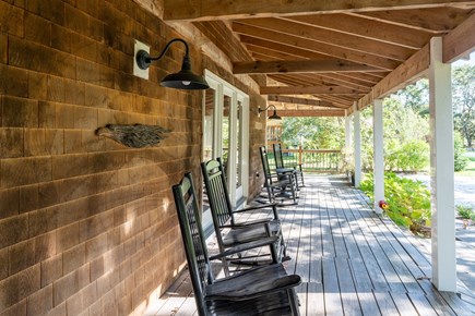 Edgartown Martha's Vineyard vacation rental - Relaxing farmers porch with rocking chairs