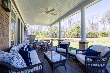 Vineyard Haven Martha's Vineyard vacation rental - Back yard deck with plenty of seating