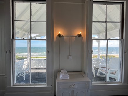 Oak Bluffs Martha's Vineyard vacation rental - Lovely ceiling to floor glass window open to the with waterviews.