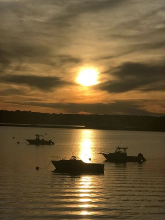 Oak Bluffs Martha's Vineyard vacation rental - Sunset from deck