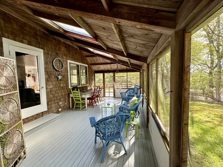 West Tisbury Martha's Vineyard vacation rental - Spacious screened-in porch