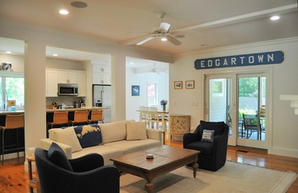 Katama-Edgartown Martha's Vineyard vacation rental - Open Living dining space