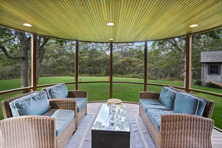 Edgartown, West Tisbury Martha's Vineyard vacation rental - Screen porch off of dining room