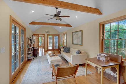 Edgartown Martha's Vineyard vacation rental - Second living space that leads to two bedrooms