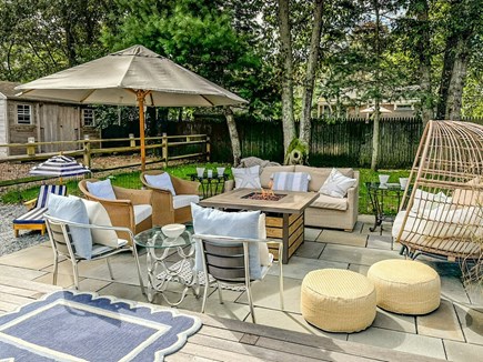 Oak Bluffs Martha's Vineyard vacation rental - Outside with seating for 8 plus a propane fire pit