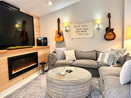Oak Bluffs Martha's Vineyard vacation rental - Den with 85 inch tv and surround sound