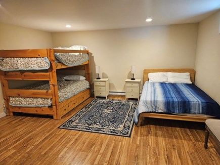 Edgartown Martha's Vineyard vacation rental - Lower level, full size bunk beds, full size bed, twin trundle