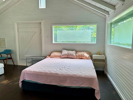 Oak Bluffs - East Chop Martha's Vineyard vacation rental - Spacious detached bedroom w/ King bed, bathroom & outdoor shower.