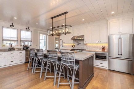 Edgartown, Katama Martha's Vineyard vacation rental - Chef's Kitchen Has Commercial Stainless Appliances, Prep Island