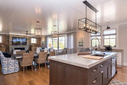 Edgartown, Katama Martha's Vineyard vacation rental - Chef's Kitchen View Across Great Room