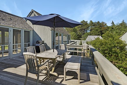 Oak Bluffs Martha's Vineyard vacation rental - Outdoor dining seats 8 with gas grill