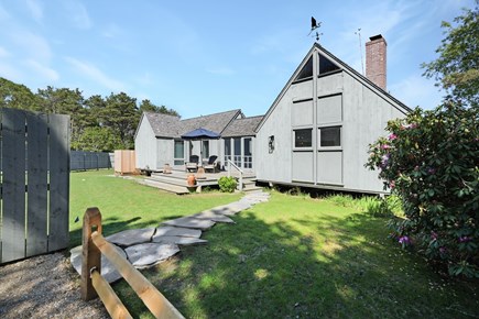 Oak Bluffs Martha's Vineyard vacation rental - Front of house with deck, outdoor shower