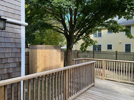 Oak Bluffs, The Historic Copeland District Martha's Vineyard vacation rental - Access to the back deck and enclosed outdoor shower from kitchen