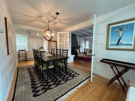 Oak Bluffs, The Historic Copeland District Martha's Vineyard vacation rental - Dining area, wet bar and wine fridge adjacent to kitchen