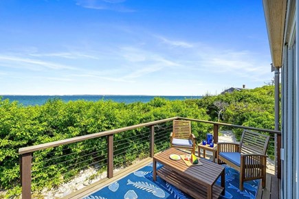 Vineyard Haven Martha's Vineyard vacation rental - Back Deck overlooking the Sound